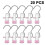 (Pink) 20Pcs Clamp Hooks Multifunctional Hanger for Boots Trousers Clothes Storage 1