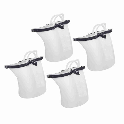 Party Getränkebeutel Silikon 1,5l mit Strohhalmen