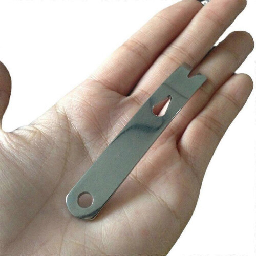 (4) Compact Titanium EDC Pry Bar Multifunctional Lightweight Pocket Tool Durable 2
