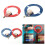 (Red) Mini Donut Loop Antenna Set Blue SW 4-24MHz Red MW 500-2000kHz 3