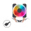 (D) 9CM 1/2 Fan CPU Cooler 4 Copper Tubes Luminous Desktop Compu Efficient Mobo 2
