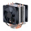 (D) 9CM 1/2 Fan CPU Cooler 4 Copper Tubes Luminous Desktop Compu Efficient Mobo 3