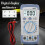 (White.) SYCHTV Multimeter VoltOhmMeter AutoRng NCV LiveTest Yellow VoltageResistanceContinuity 4