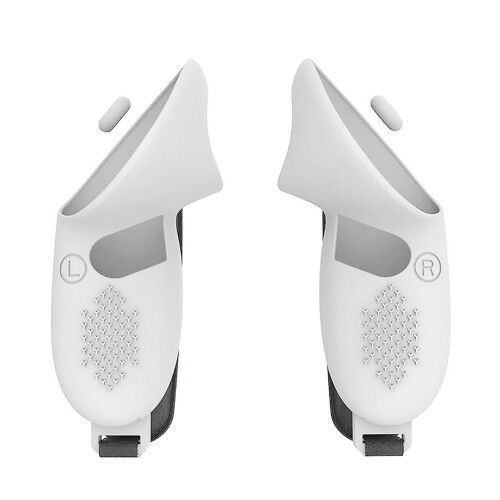 (White) Soft Protective TPU Case with Adjustable Strap for Quest 3 Touch Controller VR Accessories 1