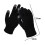 (White) 1 Pair Full Finger Solid Color Knit Gloves Fleece Lined High Elastic Touchscreen Unisex 5