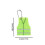 (Green, 1set) 10 Piece Reflective Keychain Safety Set Backpack Accessories Reflector A1Z8 4