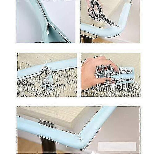 (Blue) U-formad extra tjock skumskydd för möbler, bordskantskydd 2