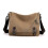 (Khaki) New Men's Classic Canvas Large Capacity Messenger Bag Convenient Shoulder 2