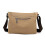 (Khaki) New Men's Classic Canvas Large Capacity Messenger Bag Convenient Shoulder 3