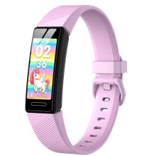 Pink Kids Smartwatch Fitness Tracker with Pedometer Heart Rate and Sleep Monitor, 11 Sport Modes Alarm Clock and IP68 Waterproof, Gi
