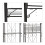 Plantenrek metaal 4 planken 1