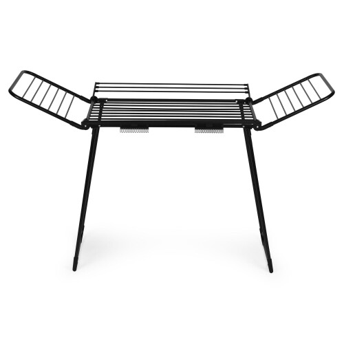 Étendoir à linge autoportant, 25 m, pliable, noir 2