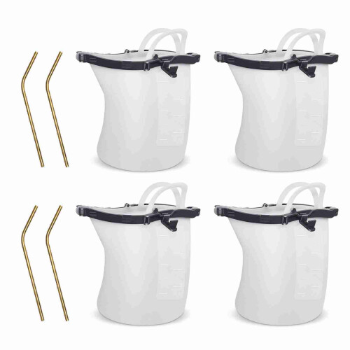 Party Getränkebeutel Silikon 1,5l mit Strohhalmen 2