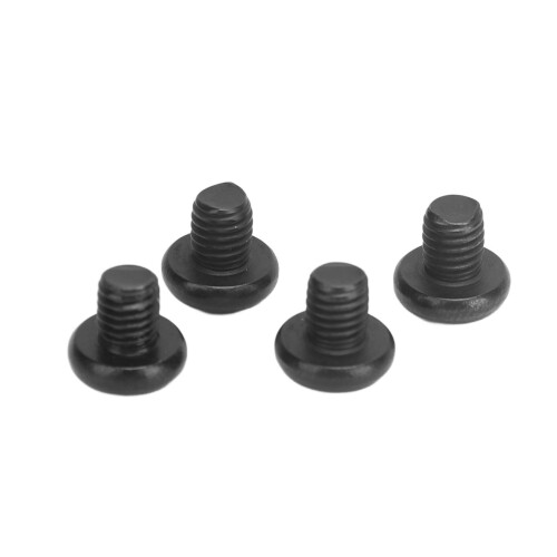 4x Kreuzschlitz Schrauben M5 Schwarz Rostfrei