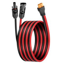 Solar Connector Wiring for Portable Power Setups, 1.5m Flexible 600V Rated Cable for Common Solar Systems