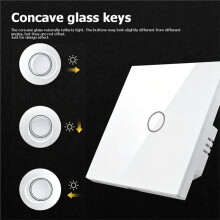 Tuya WiFi Matter Touch Wall Light 1 2 3 Gang Wireless 220V EU for Alexa B
