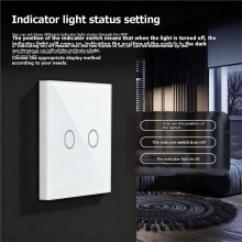 Tuya WiFi Matter Touch Wall Light 1 2 3 Gang Wireless 220V EU for Alexa A