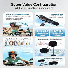 Motorcycle Helmet Headset Intercom Communication System Noise Reduction Helmet Headphones Walkie Talkies