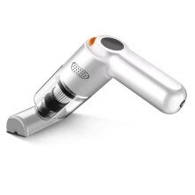10000Pa Wireless Miniature Vacuum Cleaner Handheld Large Suction Car Vacuum for Home Car Vacuum Pet Hair Absorber White