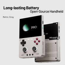 För Trimui BRICK PRO Retro Handhållen Spelkonsol Bärbar Videospelare Linux System Öppen Källkod 3,95 Tums Spel Grå