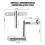 4-Pack Universal Drum Key Set -Tuning Wrench Kit with Continuous Motion Speed Key - Fits All 1/4" Rods (Silver) 8