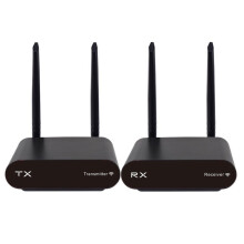 AU680 Draadloze Audiozender en -Ontvanger UHF Draadloze Wifi-Audiozender/Ontvanger voor Pc, DVD-Speler, Microfoonversterker, EU-Stekker
