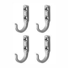 Crochet en J Utilitaire en Acier Inoxydable 304 pour Fixation Murale Verticale D'Outils, Câbles et Accessoires. Conception Antirouille.