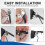 LED Headlight Kit 3-Pin for Ridstar Q20/Q20 Lite/Q20 Pro with Mount Bracket Front Light Headlight 20W 1