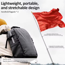 2Pcs Telescopic Handheld Flagpole Stainless Steel Extendable Tour Guide Flag Pole Collapsible Outdoor Display Staff