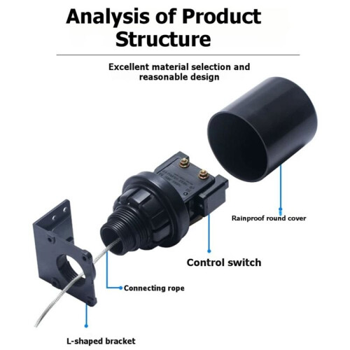 Double Float Liquid Level Controller Silver Contact Water Level  Liquid Level Controller Automatic Float  A 2