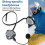 Cuffie  per Casco da Sci, Auricolari Interfono per Sci e Snowboard, Auricolari Wireless  Utilizzabili A Temperature Superiori A 2