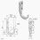 304 Stainless Steel Utility J Hook for Vertical Wall Mounting Tools Cables Accessories Rust Free Design 6