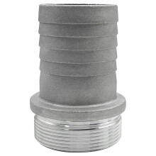 2 Inch Aluminum Pin Lug Hose Shank Fitting Set, Quick Disconnect Cam Lock Coupling with Hose Clamps, for 2" Hoses