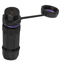 Conector Impermeable M25 Compatible con IP68 Hembra A Hembra para Montaje en Panel, 60 Hz, para Exteriores, Conector de Vídeo HD 8K
