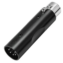 2Pack 5Pin XLR Female to 3Pin XLR Male DMX512 Converter Adapter for Stage Lighting Dimmer Console
