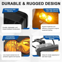 LED Headlight Kit 3-Pin for Ridstar Q20/Q20 Lite/Q20 Pro with Mount Bracket Front Light Headlight 20W