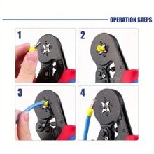 Crimper Plier HSC8 6-4 0.25-10mm ² for Ferrule Tubular Terminals Ferrule Crimping Clamp Set Wire Electrician Tool