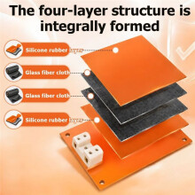 AC 220V Silicone Heating Pad 90x150mm Ceramic Silicone Heater Pad Insulation Heating Mat Silicone Heating Plate 50W