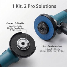5/8"-11 Quick Release Flange Nut for Angle Grinder - Tool-Free Lock Nut for Fast Disc Changes