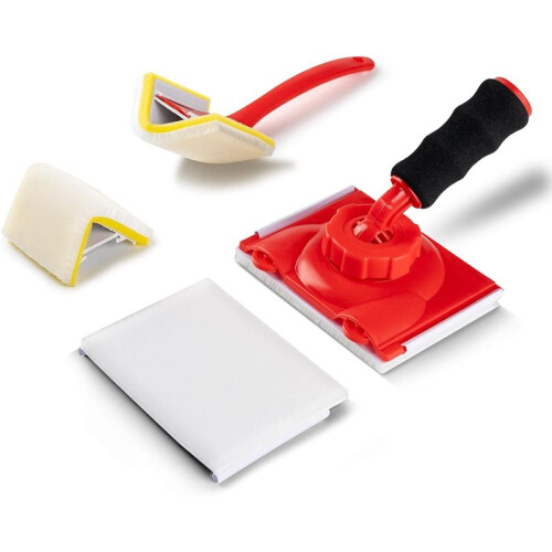 Corner Painting Tool Kit - Precise Edges Trim Roller Brush for Walls, Ceilings, Doors & Window Frames