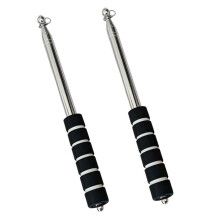 2Pcs Telescopic Handheld Flagpole Stainless Steel Extendable Tour Guide Flag Pole Collapsible Outdoor Display Staff
