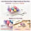 Cute Dumpling Keyboard Fidget Toy Keychain,9-Button Clicker Fidget Keychain (No Light) 4