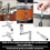 4-Pack Universal Drum Key Set -Tuning Wrench Kit with Continuous Motion Speed Key - Fits All 1/4" Rods (Silver) 7