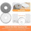 Accessory Kit Compatible Compatible with  S40 Pro OV71GL Main Side Brush Filter Mop Dust Bag 3