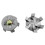 Shoe Spikes Replacements, 100pcs  Shoe Cleats with 2pcs T-Handle Spanners 8