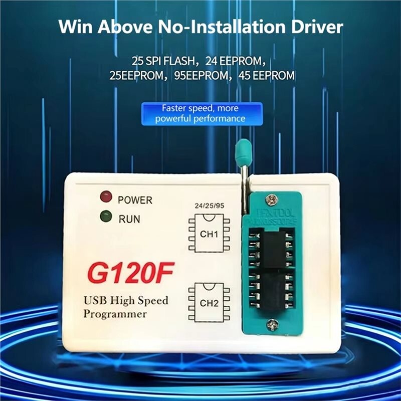 G120F Programmer Driver-Free SPI Flash Burner Support 24XX 25XX 95XX ...