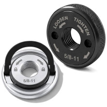 5/8"-11 Quick Release Flange Nut for Angle Grinder - Tool-Free Lock Nut for Fast Disc Changes