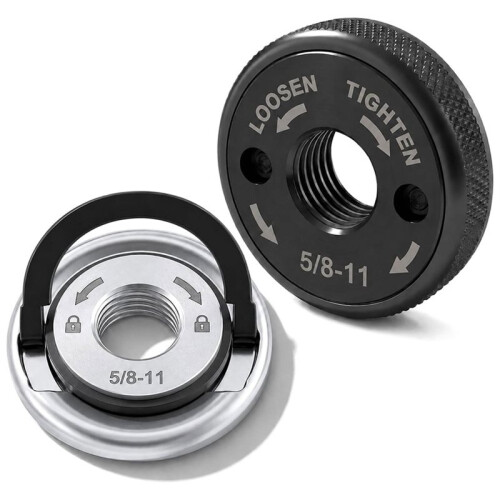5/8"-11 Quick Release Flange Nut for Angle Grinder - Tool-Free Lock Nut for Fast Disc Changes