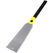 Japanese Pull Saw with 29cm Carbon Steel Blade, Double Sided Ryoba Saw for Wood and Plastic Working, Woodworking Hand Saw with Interchangeable Blade