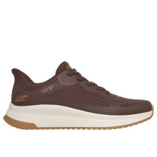 (9 UK, Chocolate Mesh) Skechers Mens Bobs Squad 4 Step In Trainers
